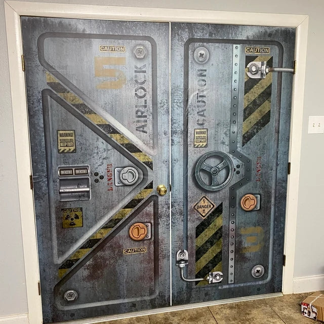 Fortified Bunker Door Mural