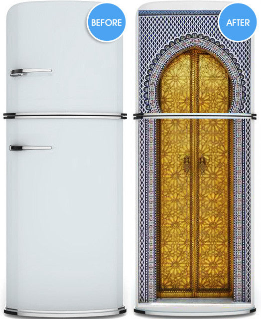 Asian Door, Aladdin Fridge Wrap