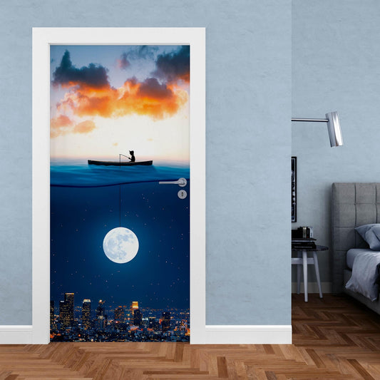 Bedroom door cover for children.