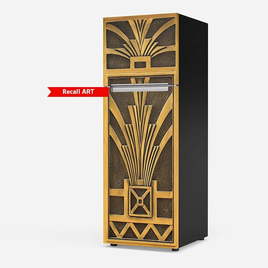 Art Deco Bronze Fridge Wrap