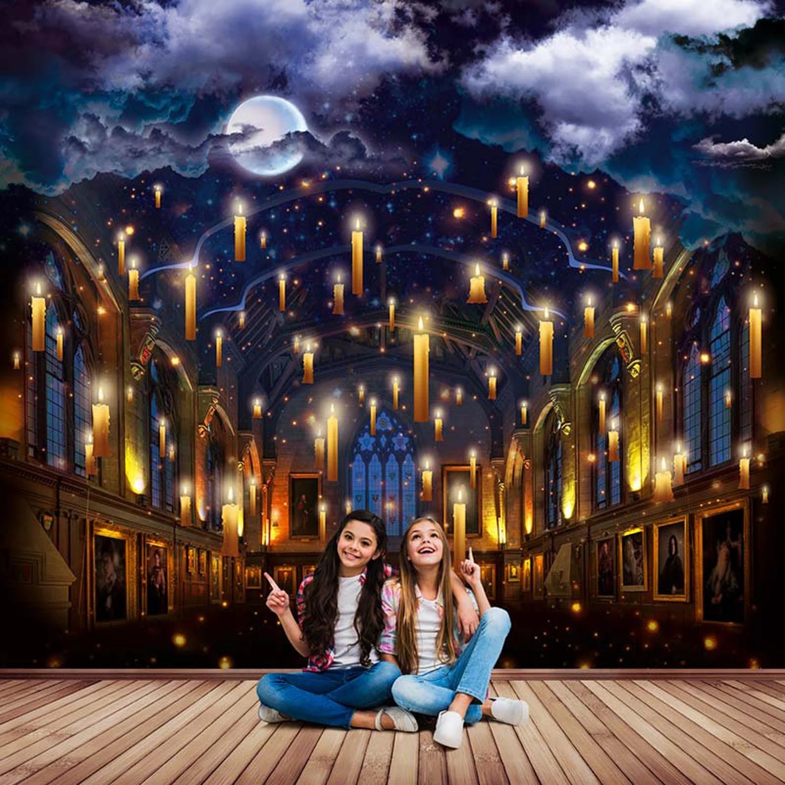 Great Hall, Wizard's Castle wall art. Fly candles fly