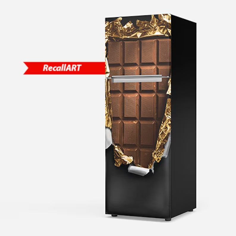 Open Chocolate Bar Fridge Wrap