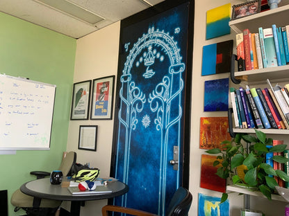 Magic Gates, full door sticker mural, self-adhesive, single piece