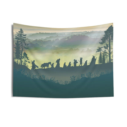Epic Fantasy Landscape - Large Wall Tapestry | Wall Fabric Mural | Rental-Friendly