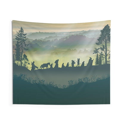 Epic Fantasy Landscape - Large Wall Tapestry | Wall Fabric Mural | Rental-Friendly