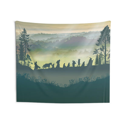 Epic Fantasy Landscape - Large Wall Tapestry | Wall Fabric Mural | Rental-Friendly