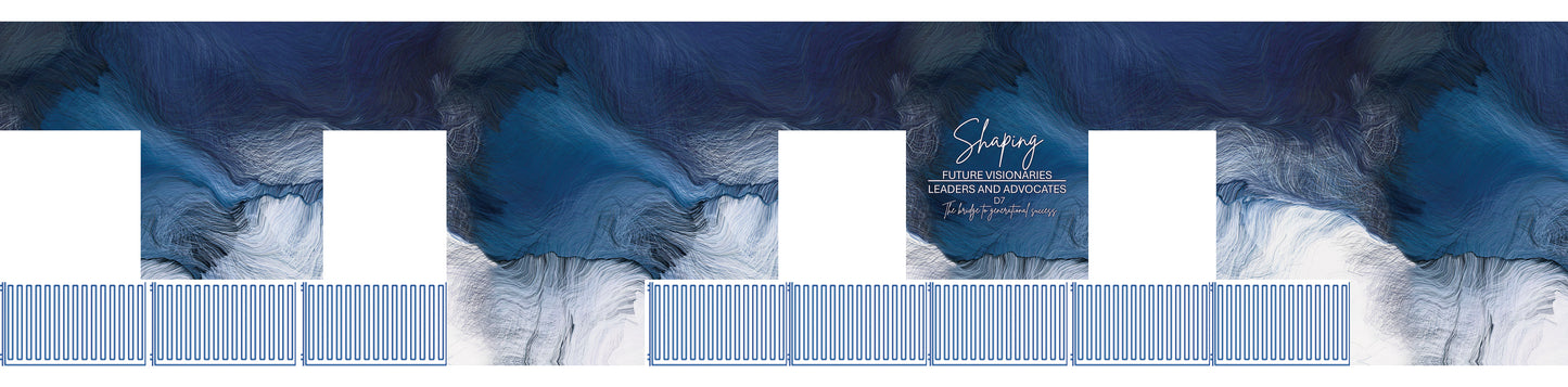 Self-adhesive mural + 12round logos 36x36 in.