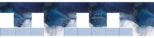 Self-adhesive mural + 12round logos 36x36 in.