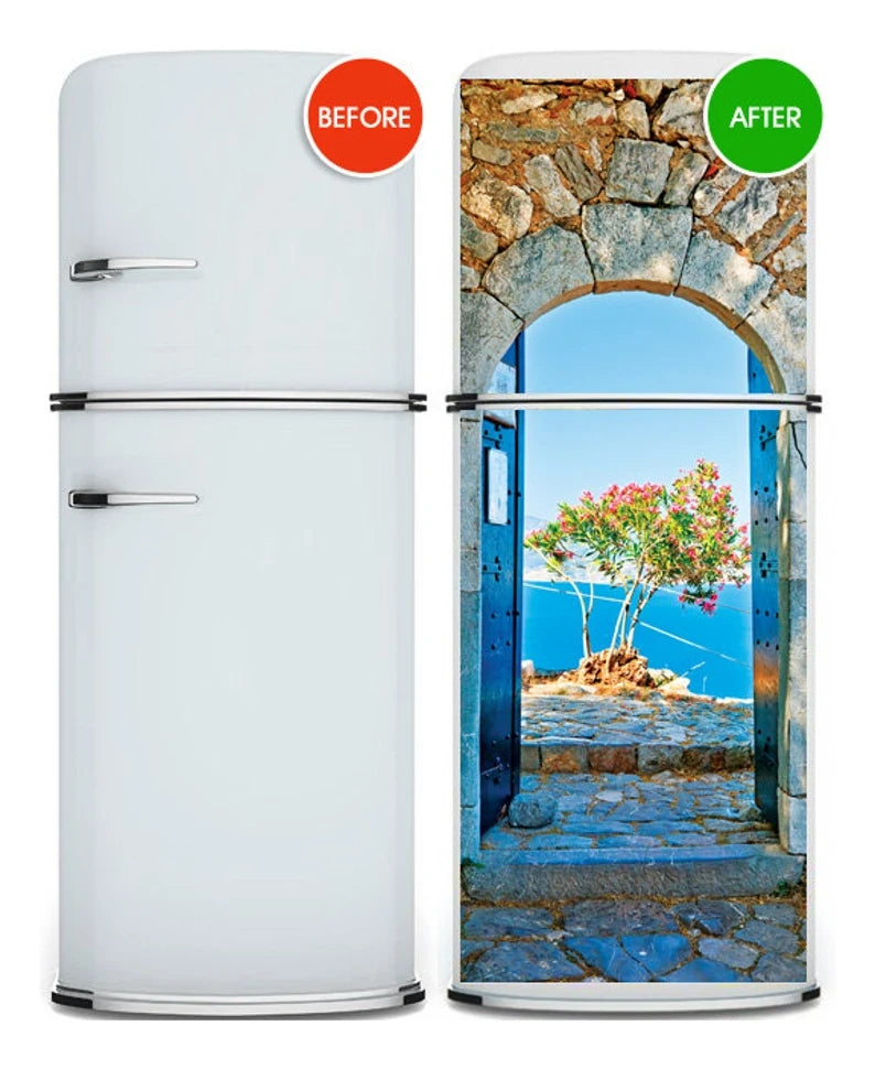 Greek Arch Fridge Wrap