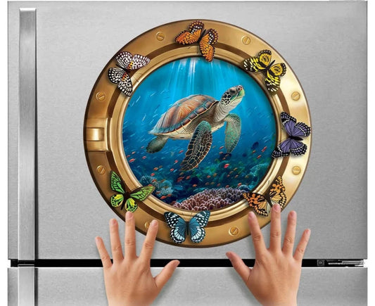 Underwater ocean mural - fridge stickers