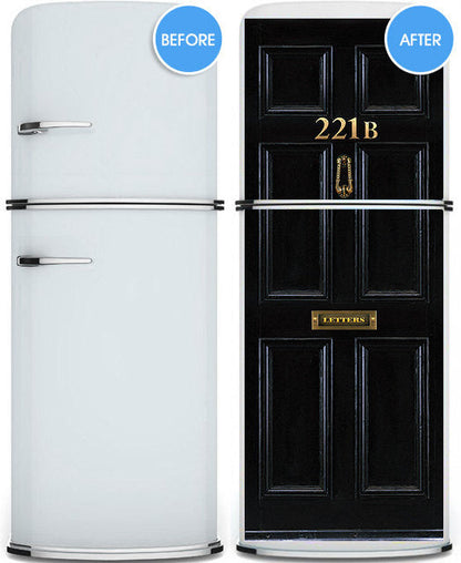 Refrigerator wrap 221B Baker Street. Sherlock Holmes