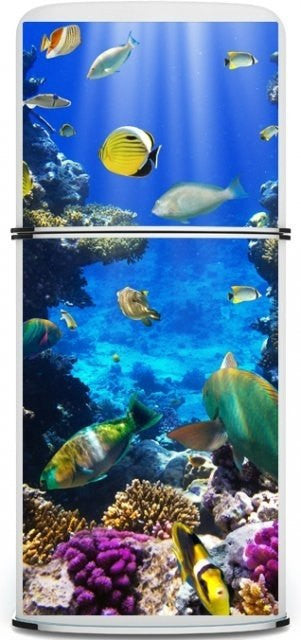 Underwater World Fridge Wrap