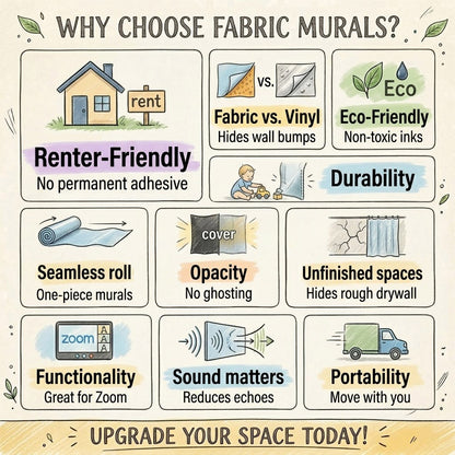 Why choose fabric murals? 10 Benefits