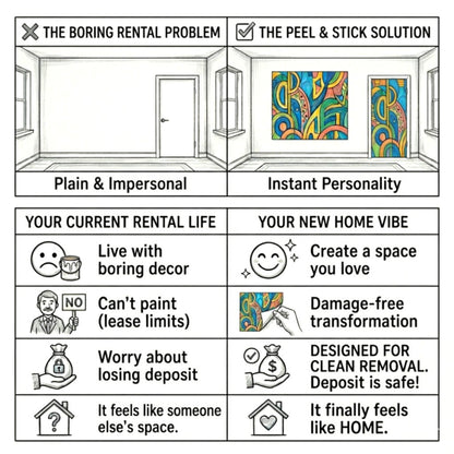 Funny Cow - Bathroom Door Mural | Seamless 1-Piece Laminated Vinyl Wrap
