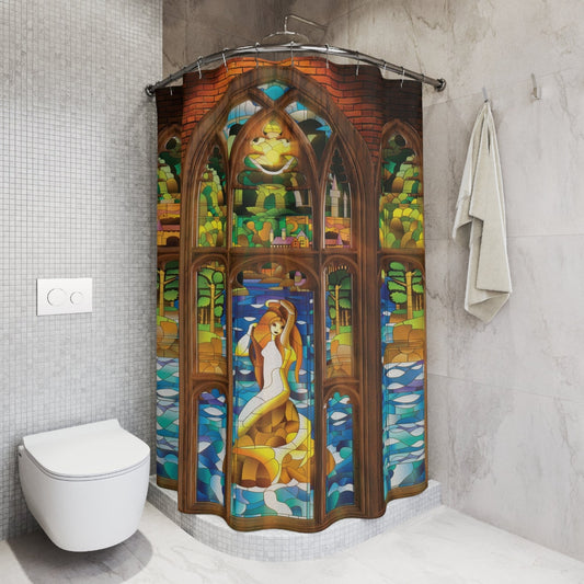 Mermaid shower curtain