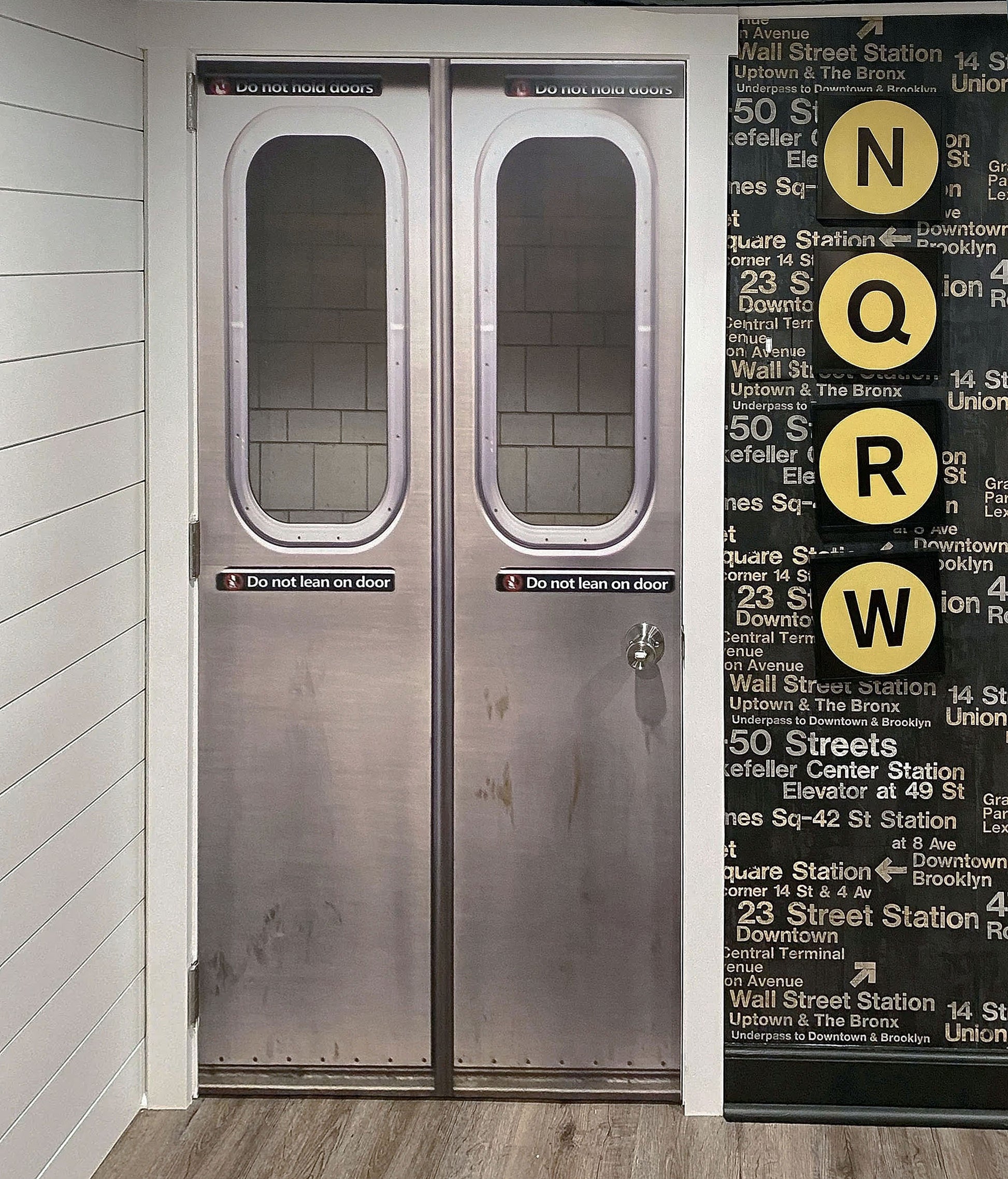 Urban Metro Train Sticker 3D Subway Carriage Door Wrap