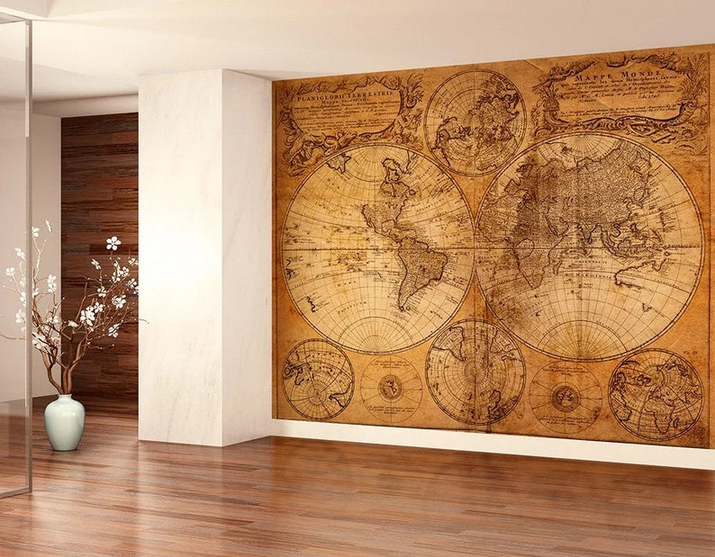 Old World Map Wallpaper