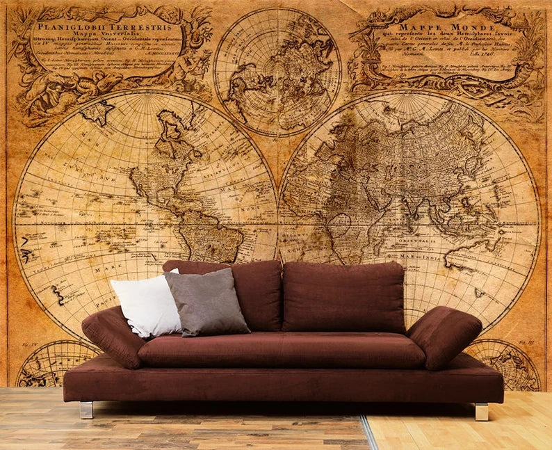 Old World Map Wall Mural