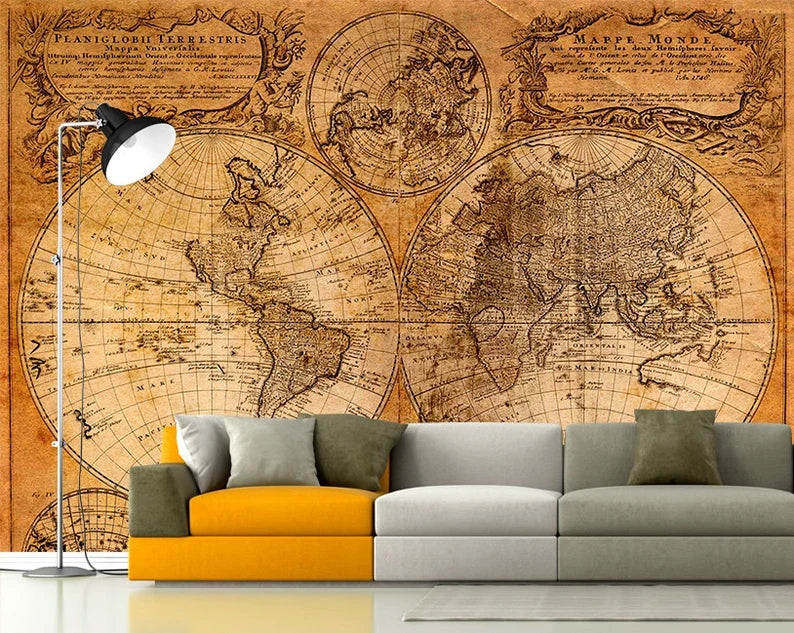 Old World Map Wallpaper