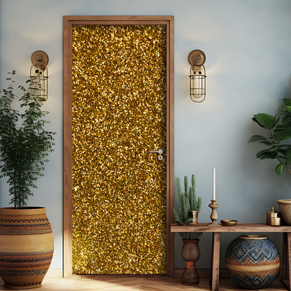 Decorative gold door sticker