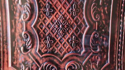 Classic Bronze Patterned Entrance adhesive door cover, single piece