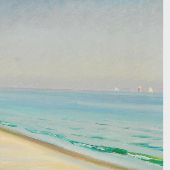 Minimalist Ocean Horizon Wallpaper printed on self adhesive peel and stick vinyl