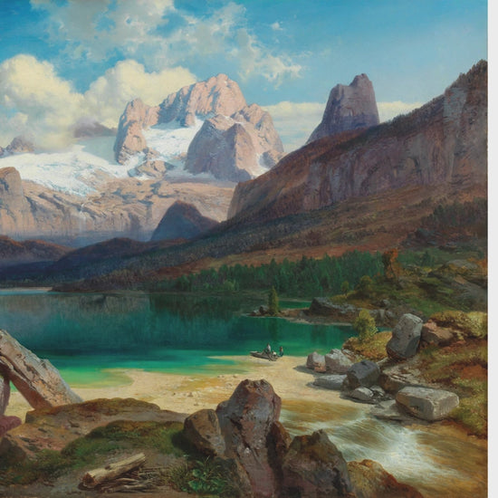 Large Scale Nature Vista Mural showcasing a 19th-century classic oil painting landscape