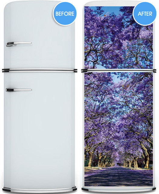 Purple Alley Fridge Cover