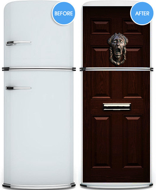 Scrooge Front Door Fridge Wrap