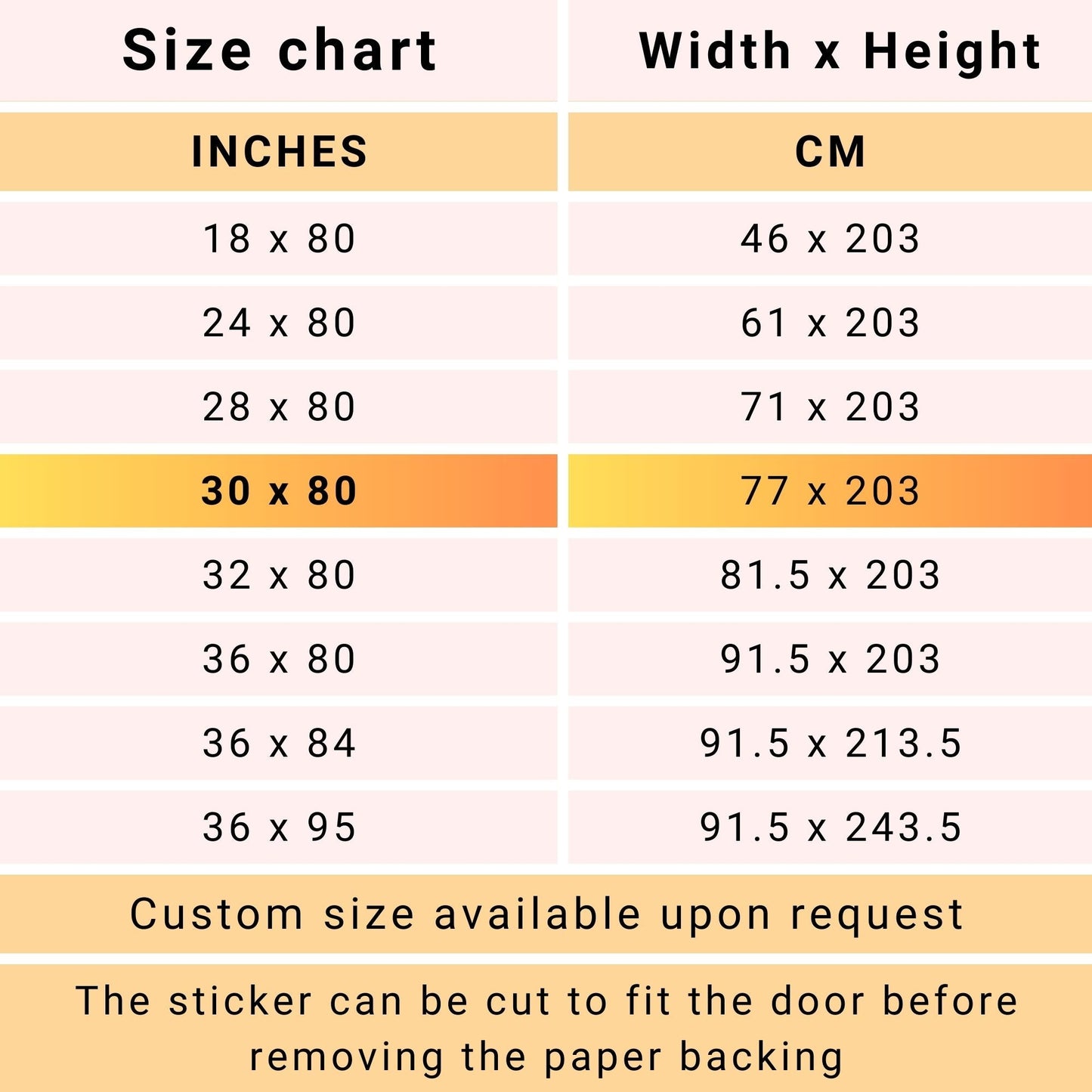 London Underground Train Door sticker mural, peel and stick, single piece