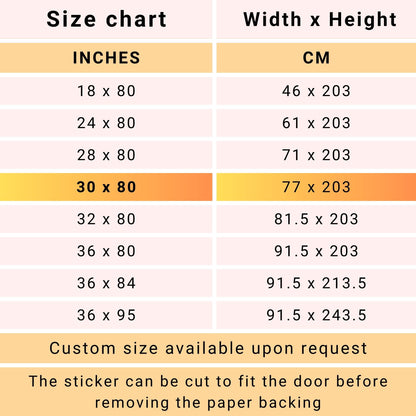 Door cover sticker - Bookshelves, dementia door wrap, self-adhesive, single piece