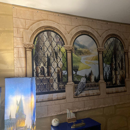 Castle Wall Mural - Sticky Decal, Wallpaper or Tapestry
