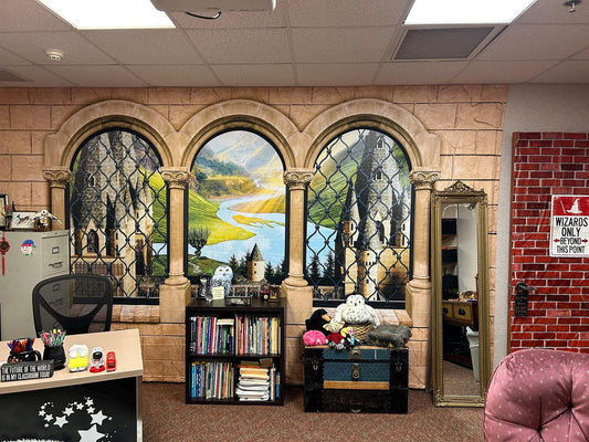 Fantasy Large Wall Tapestry | Nursery Wall Fabric Mural | Rental-Friendly