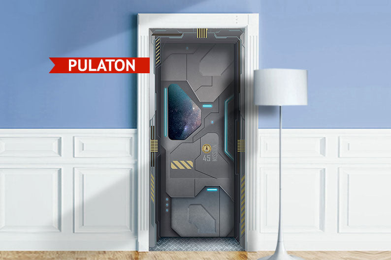 Spaceship Air Lock, Gateway door sticker mural