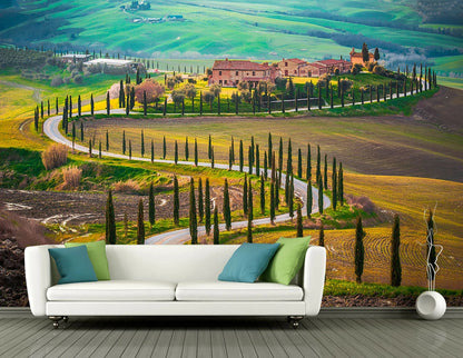 Tuscan wall murals wallpaper