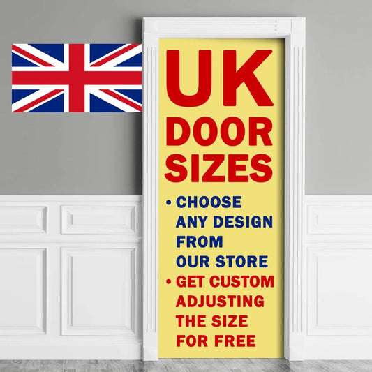 Interior door stickers for UK customers