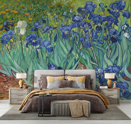 Van Gogh Irises Painting Wallpaper 