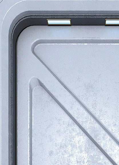 Sci-Fi Spaceship Double Closet Door Murals, Set of 2 pcs, Peel & Stick