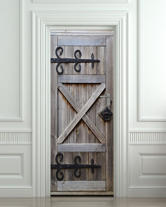 Barn door mural