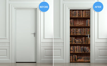 Faux bookshelf door for dementia units. 