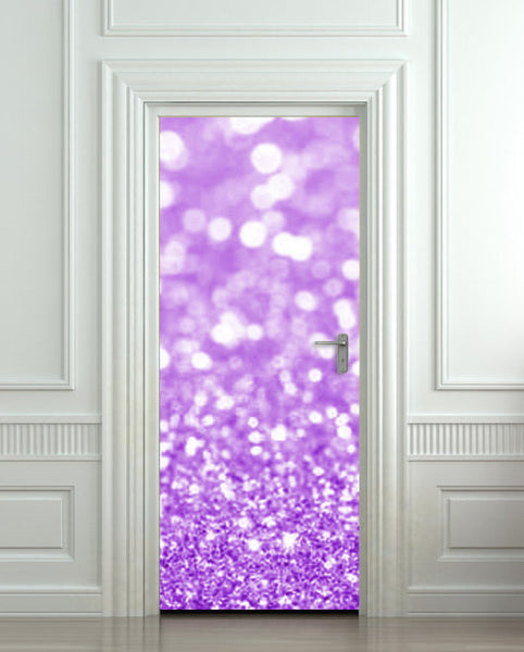 Door Wall STICKER poster bling glitter sparks purple decole sparks shimmer cover film 30"x79" (77x200 cm) - Pulaton stickers and posters
 - 1