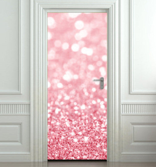 Door Wall STICKER poster bling glitter sparks rose decole cover film 30"x79" (77x200 cm) - Pulaton stickers and posters
 - 1