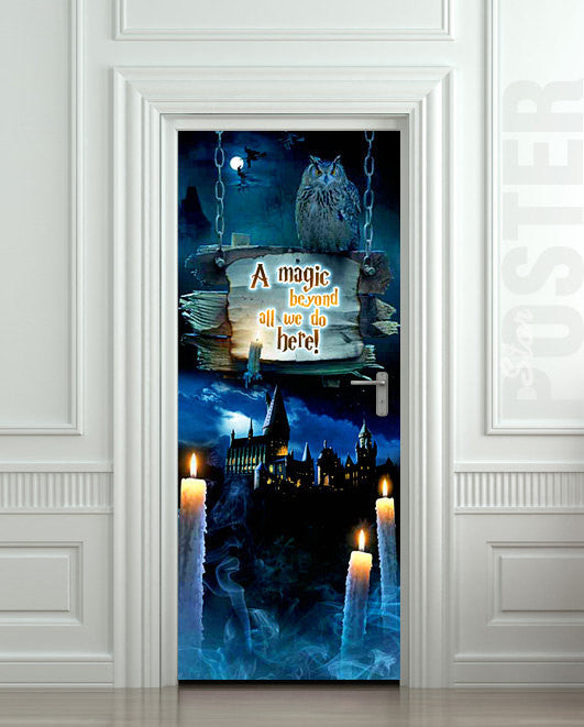 Fantasy illusion door murals