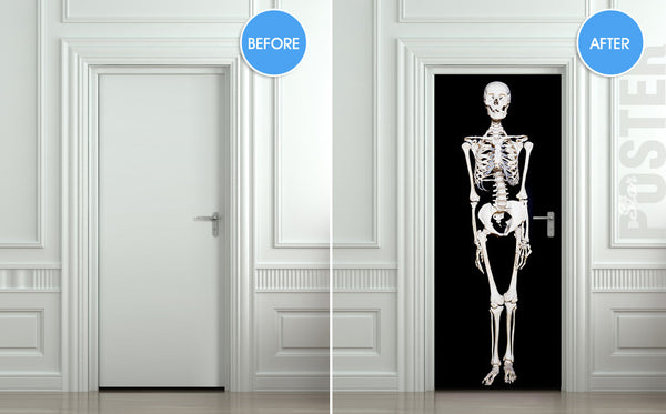 Door STICKER Halloween All Hallows Evening mural decole film self-adhesive poster 30"x79"(77x200 cm) - Pulaton stickers and posters
 - 2